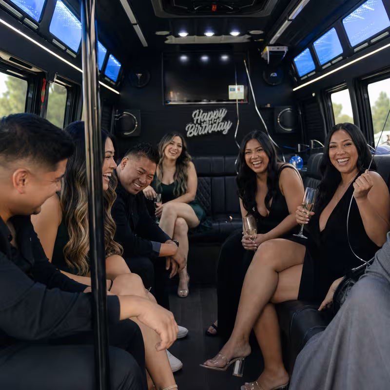 Naperville Birthday Transportation fleet vehicle