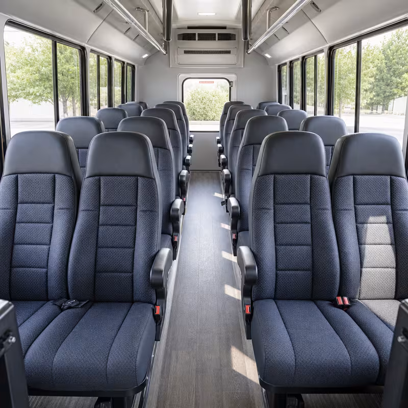 15-35 Passenger Minibus Inside