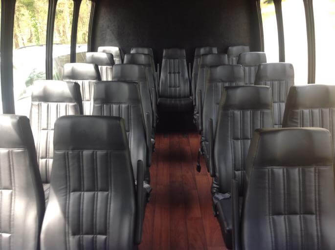 Chicago 30 Passenger Shuttle Bus Interior