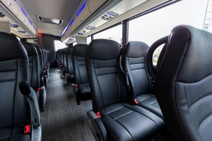 Aurora 45 Passenger Mini Coach Interior