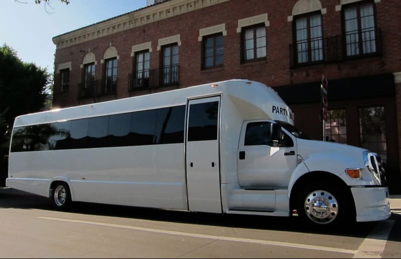 Skokie 30 Passenger Party Bus White